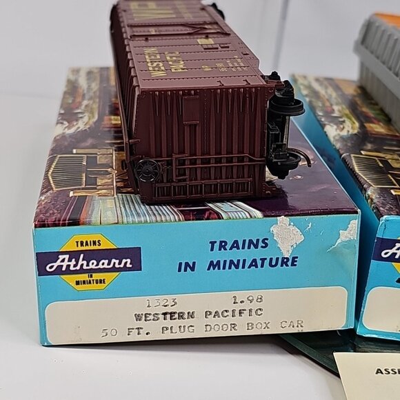HO Athearn Ready To Run Train Box Cars 50ft Railroad Vintage Set Of 4 - Picture 9 of 15